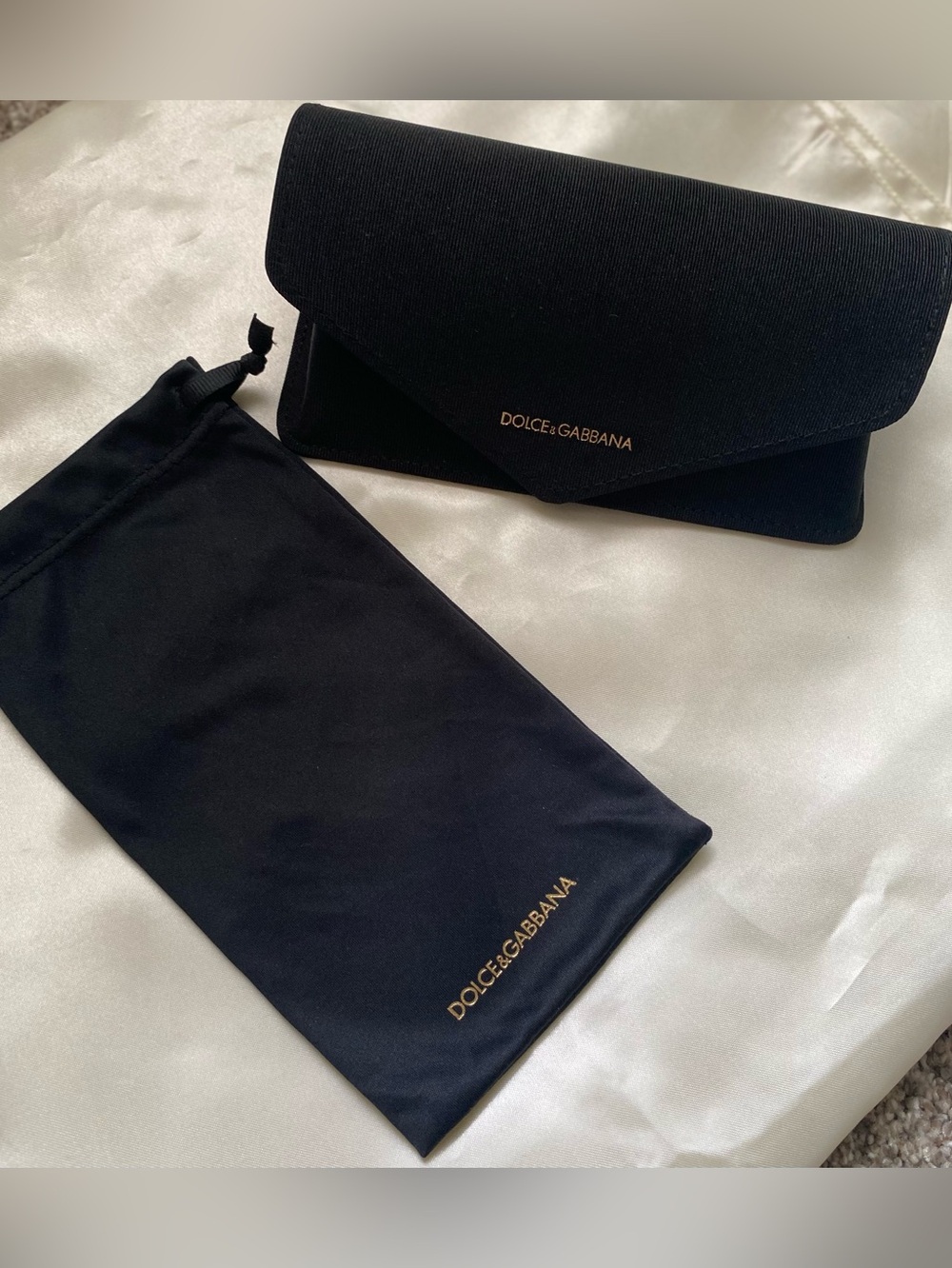Dolce & Gabbana Glasses Case & Protective Pouch Set - NWOT
